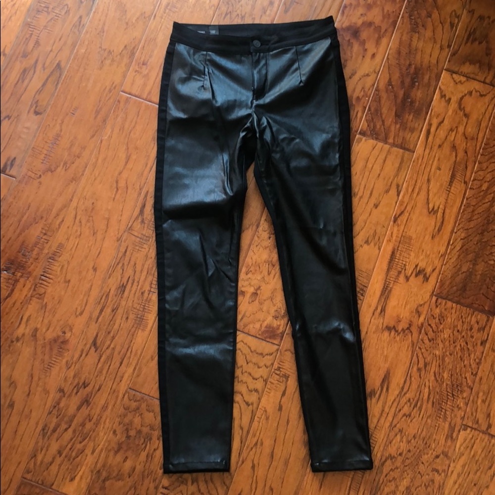 Armani Exchange leather jeans